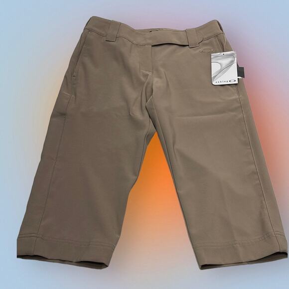 OAKLEY GOLF Women’s 4 Tan ALBATROSS Performance Capri Pant - Picture 1 of 3